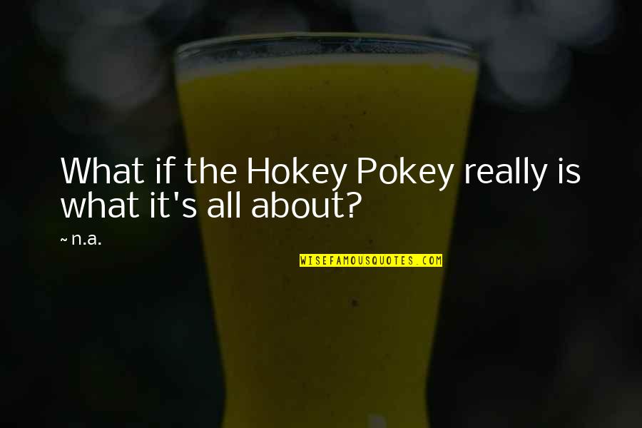 Beastliest Quotes By N.a.: What if the Hokey Pokey really is what