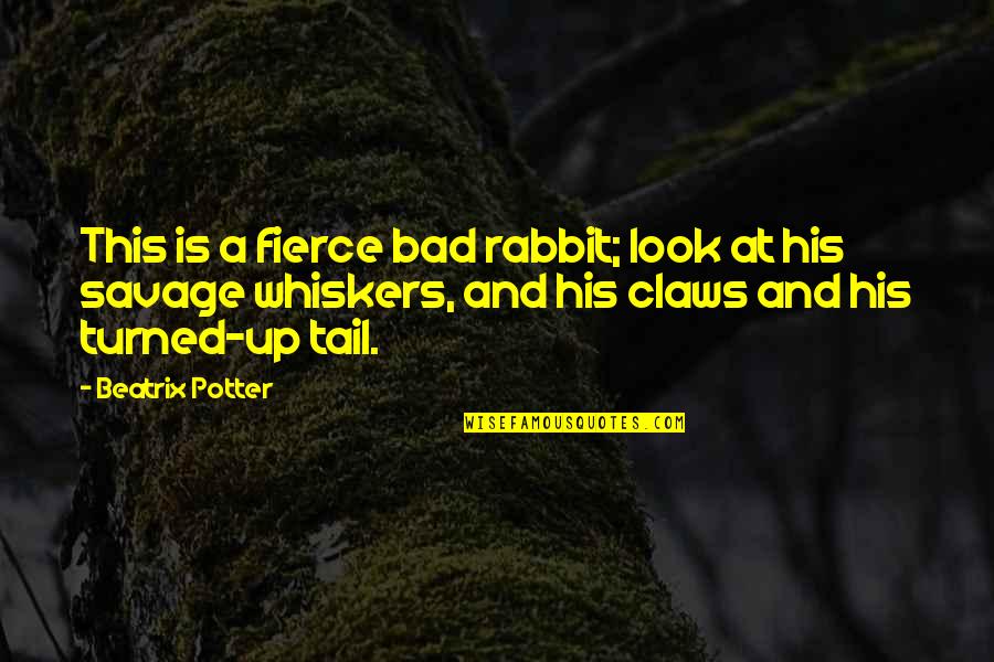 Beatrix's Quotes By Beatrix Potter: This is a fierce bad rabbit; look at