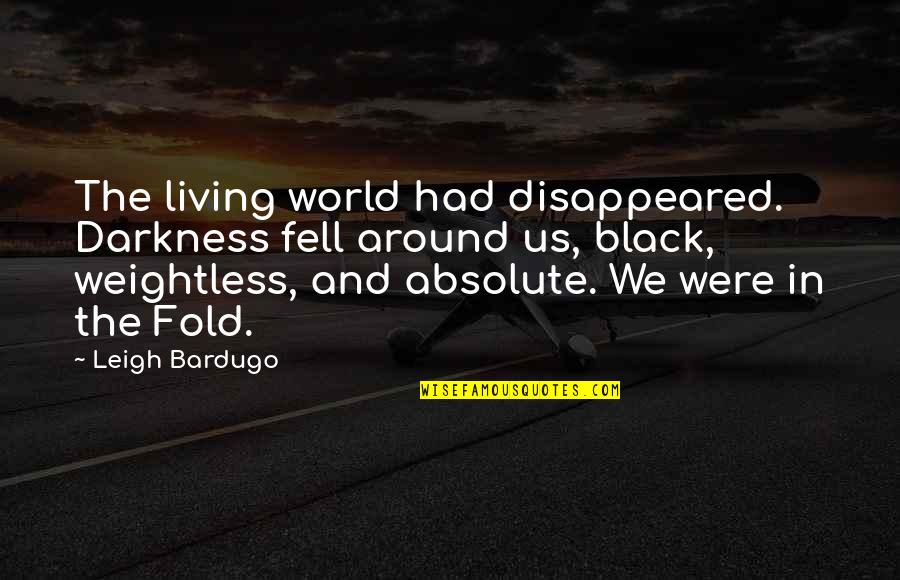 Beauitully Quotes By Leigh Bardugo: The living world had disappeared. Darkness fell around
