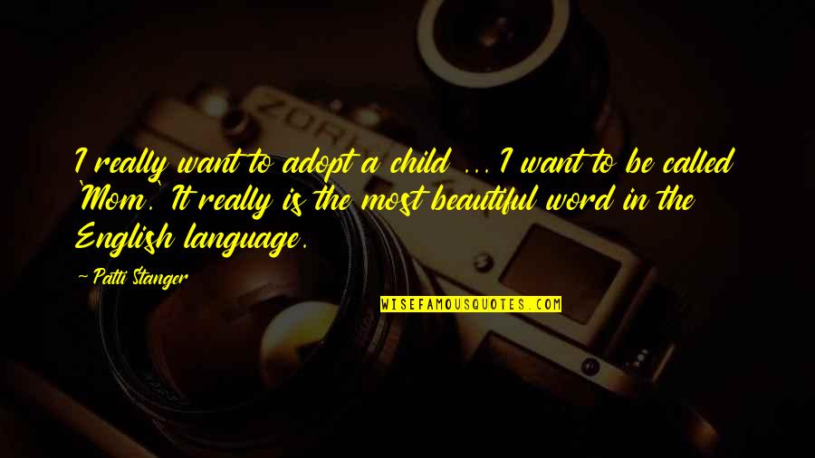 Beautiful 2 Word Quotes By Patti Stanger: I really want to adopt a child ...
