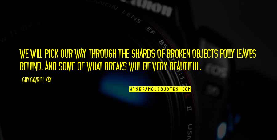Beautiful But Broken Quotes By Guy Gavriel Kay: We will pick our way through the shards