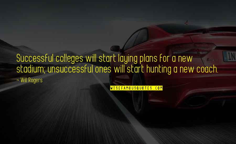 Beautiful But Painful Quotes By Will Rogers: Successful colleges will start laying plans for a Beautiful But Painful Quotes By Will Rogers: Successful colleges will start laying plans for a