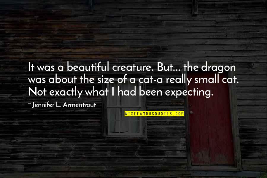 Beautiful Creature Quotes By Jennifer L. Armentrout: It was a beautiful creature. But... the dragon