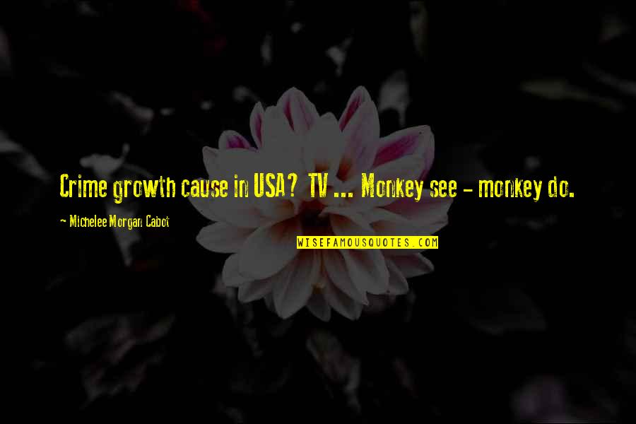Beautiful Disaster America Quotes By Michelee Morgan Cabot: Crime growth cause in USA? TV ... Monkey