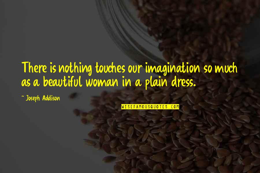 Beautiful Dress Quotes By Joseph Addison: There is nothing touches our imagination so much