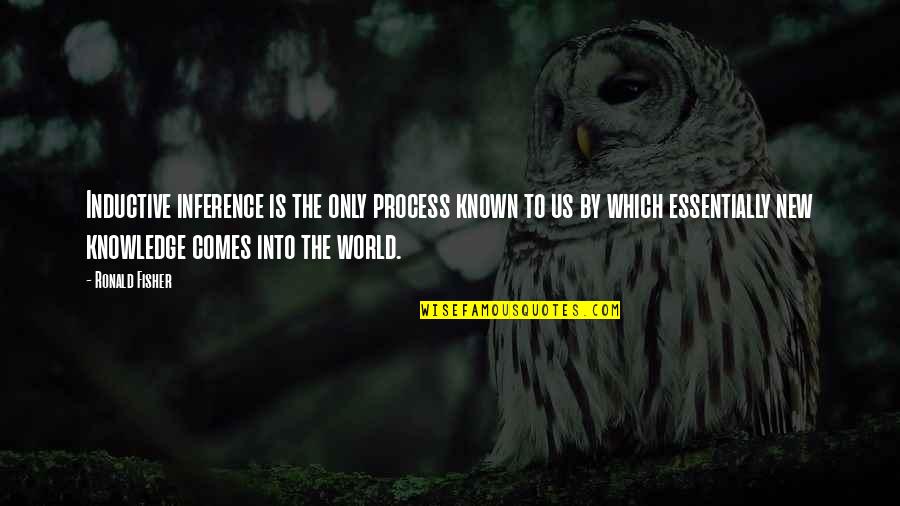 Beautiful Eyes And Lips Quotes By Ronald Fisher: Inductive inference is the only process known to