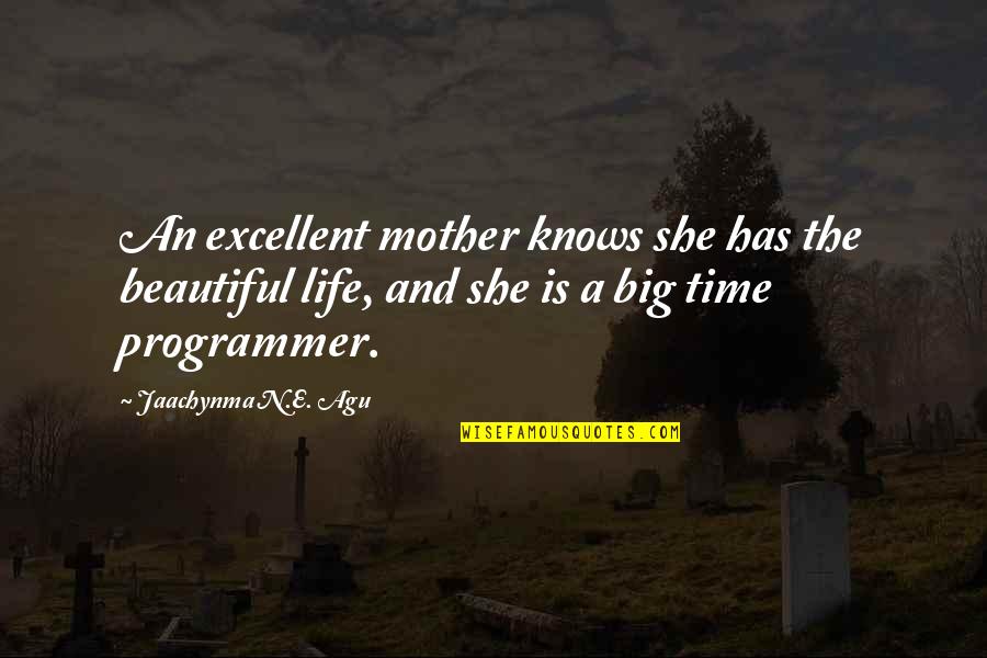 Beautiful Family Love Quotes By Jaachynma N.E. Agu: An excellent mother knows she has the beautiful