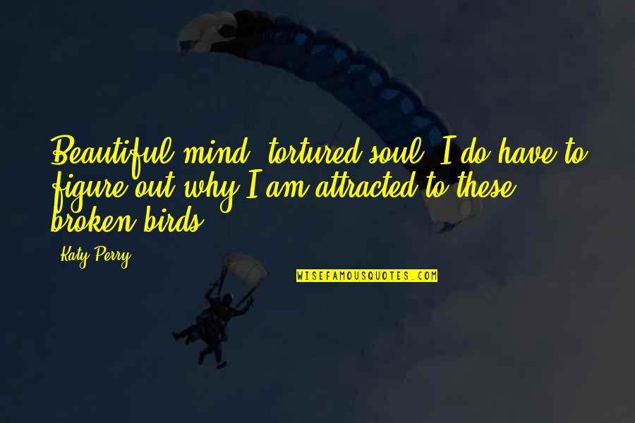 Beautiful Figure Quotes By Katy Perry: Beautiful mind, tortured soul. I do have to