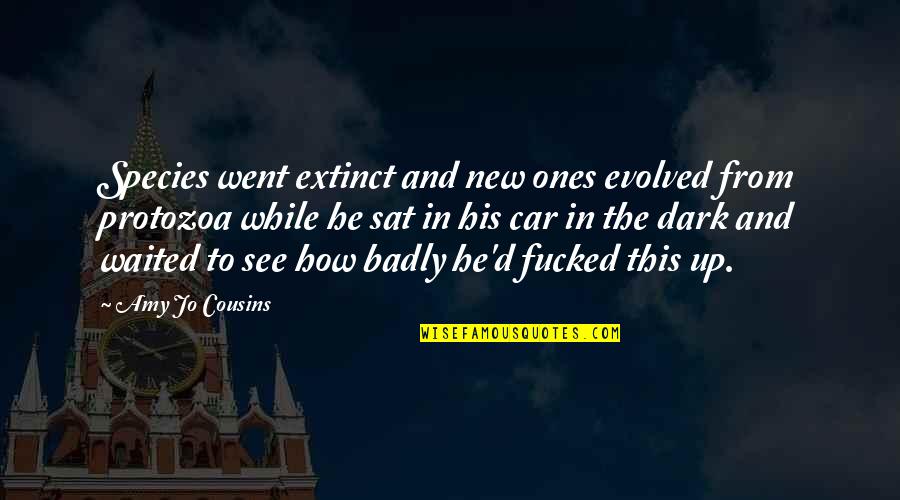 Beautiful Lie Quote Quotes By Amy Jo Cousins: Species went extinct and new ones evolved from Beautiful Lie Quote Quotes By Amy Jo Cousins: Species went extinct and new ones evolved from