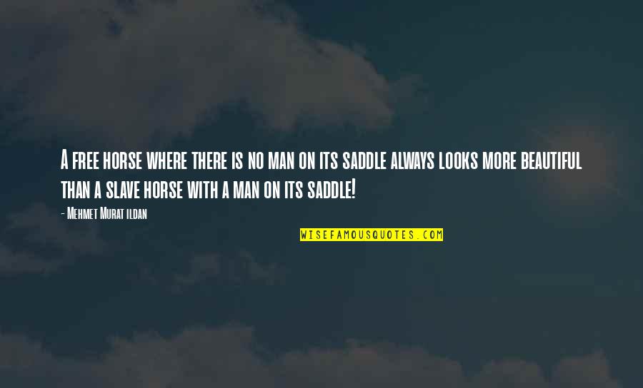 Beautiful Men Quotes By Mehmet Murat Ildan: A free horse where there is no man