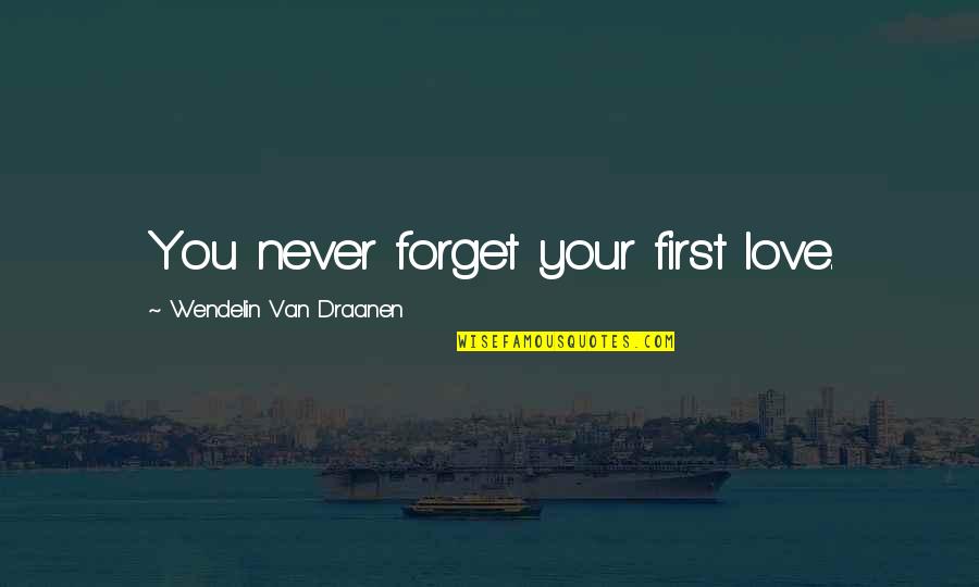 Beautiful New Year Quotes By Wendelin Van Draanen: You never forget your first love.