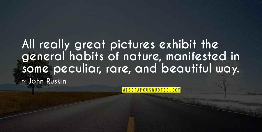 Beautiful Pictures And Quotes By John Ruskin: All really great pictures exhibit the general habits