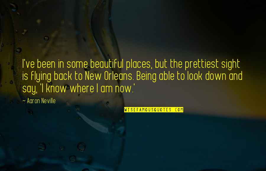Beautiful Places Quotes By Aaron Neville: I've been in some beautiful places, but the