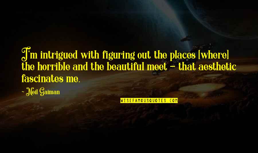 Beautiful Places With Quotes By Neil Gaiman: I'm intrigued with figuring out the places [where]