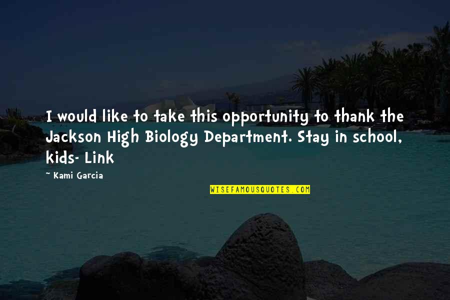 Beautiful Redemption Quotes By Kami Garcia: I would like to take this opportunity to Beautiful Redemption Quotes By Kami Garcia: I would like to take this opportunity to