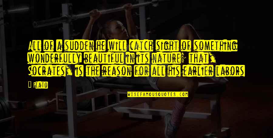 Beautiful Sight Quotes By Plato: All of a sudden he will catch sight Beautiful Sight Quotes By Plato: All of a sudden he will catch sight