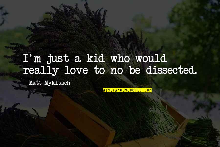 Beautiful Sunsets Quotes By Matt Myklusch: I'm just a kid who would really love Beautiful Sunsets Quotes By Matt Myklusch: I'm just a kid who would really love