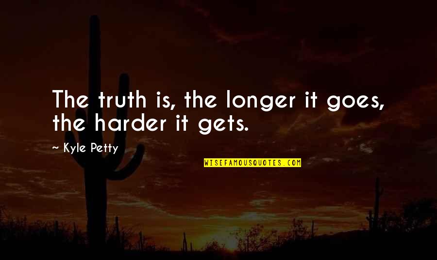Beautiful Teddy Bear Images With Quotes By Kyle Petty: The truth is, the longer it goes, the