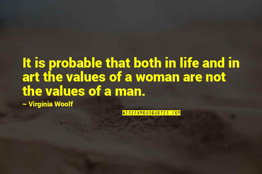 Beautiful Things In Nature Quotes By Virginia Woolf: It is probable that both in life and
