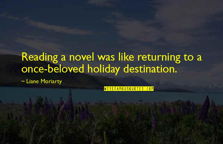 Beautiful Thoughtful Quotes By Liane Moriarty: Reading a novel was like returning to a