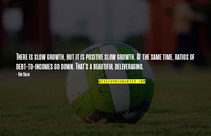 Beautiful Time Quotes By Ray Dalio: There is slow growth, but it is positive Beautiful Time Quotes By Ray Dalio: There is slow growth, but it is positive