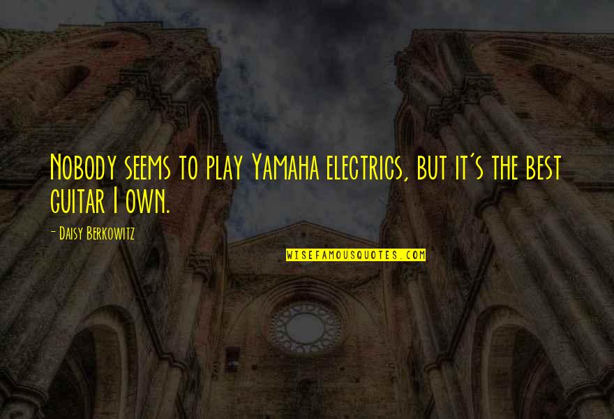 Beautiful Wallpapers And Quotes By Daisy Berkowitz: Nobody seems to play Yamaha electrics, but it's