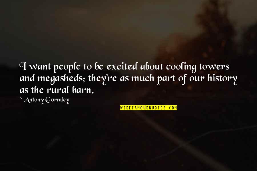 Beautiful Witch Quotes By Antony Gormley: I want people to be excited about cooling