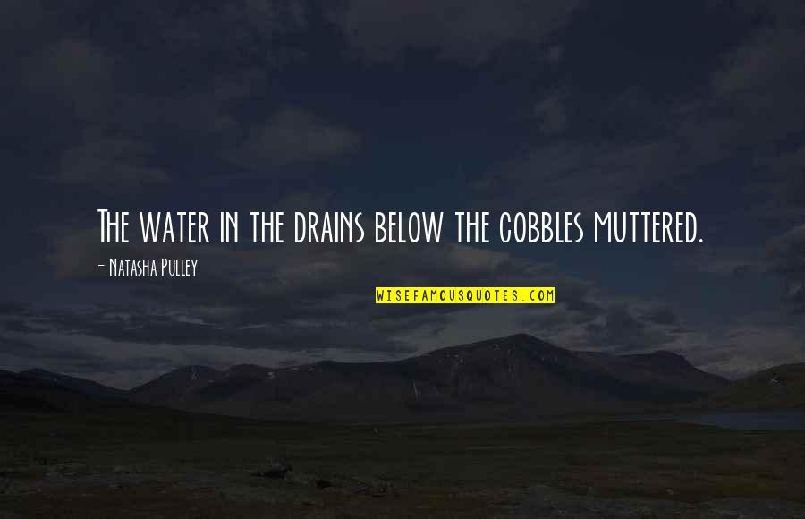 Beautiful Writing Quotes By Natasha Pulley: The water in the drains below the cobbles