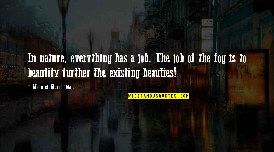 Beautify Quotes By Mehmet Murat Ildan: In nature, everything has a job. The job