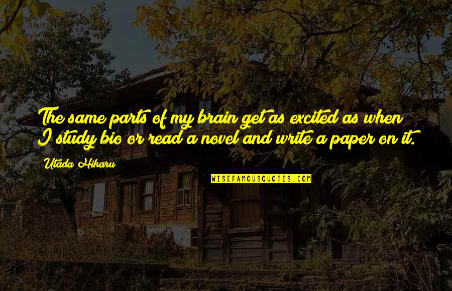 Beauty Dies Quotes By Utada Hikaru: The same parts of my brain get as Beauty Dies Quotes By Utada Hikaru: The same parts of my brain get as