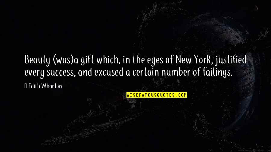 Beauty Eyes Quotes By Edith Wharton: Beauty (was)a gift which, in the eyes of