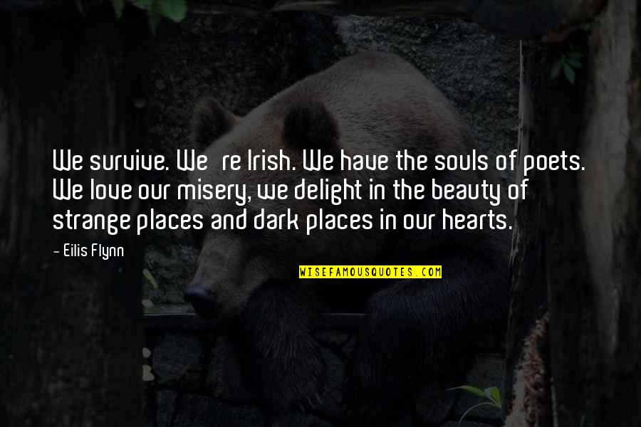 Beauty In Art Quotes By Eilis Flynn: We survive. We're Irish. We have the souls