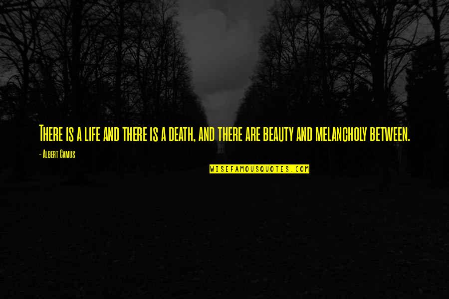 Beauty In Death Quotes By Albert Camus: There is a life and there is a