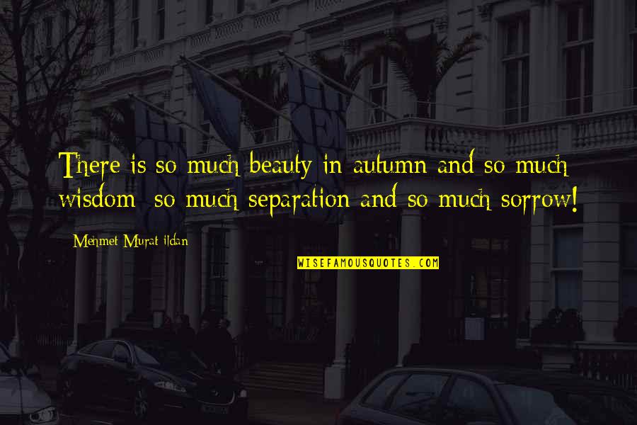 Beauty In Sorrow Quotes By Mehmet Murat Ildan: There is so much beauty in autumn and Beauty In Sorrow Quotes By Mehmet Murat Ildan: There is so much beauty in autumn and
