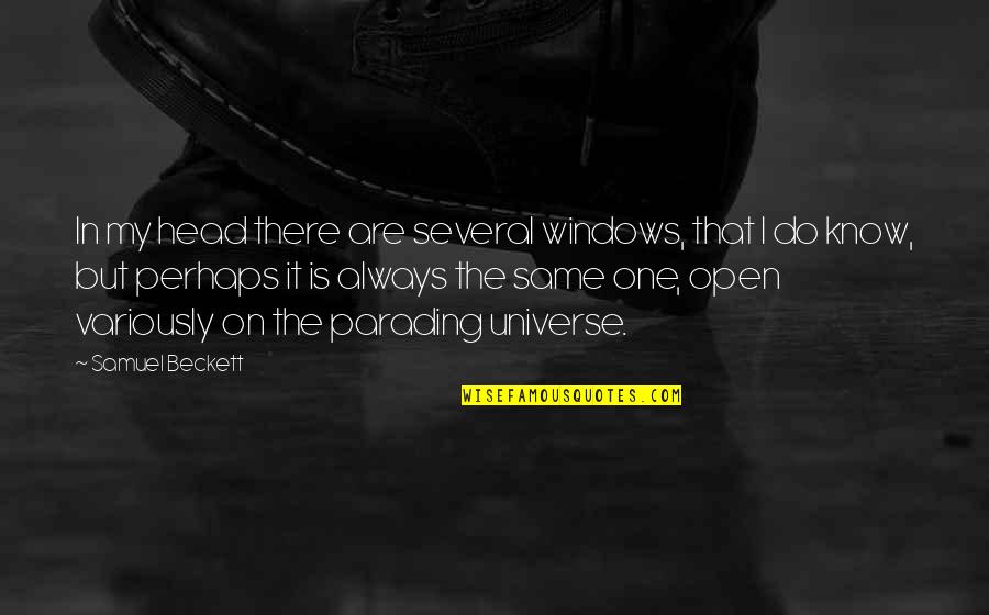 Beauty Inside And Outside Quotes By Samuel Beckett: In my head there are several windows, that