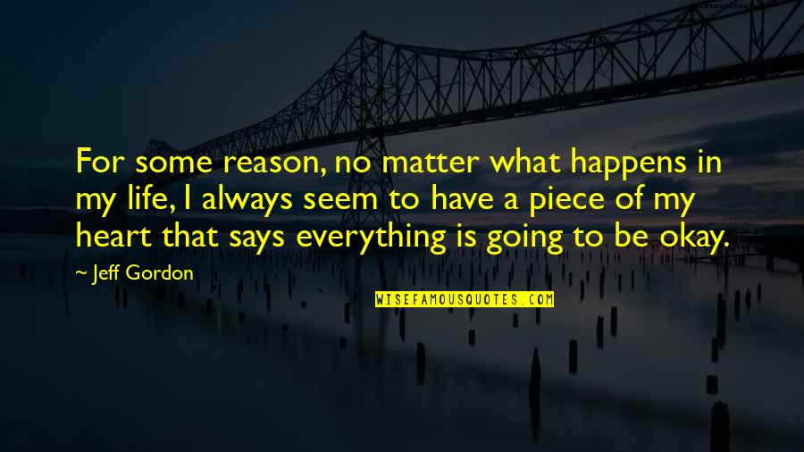 Beauty Lies In The Eye Of Beholder Quotes By Jeff Gordon: For some reason, no matter what happens in