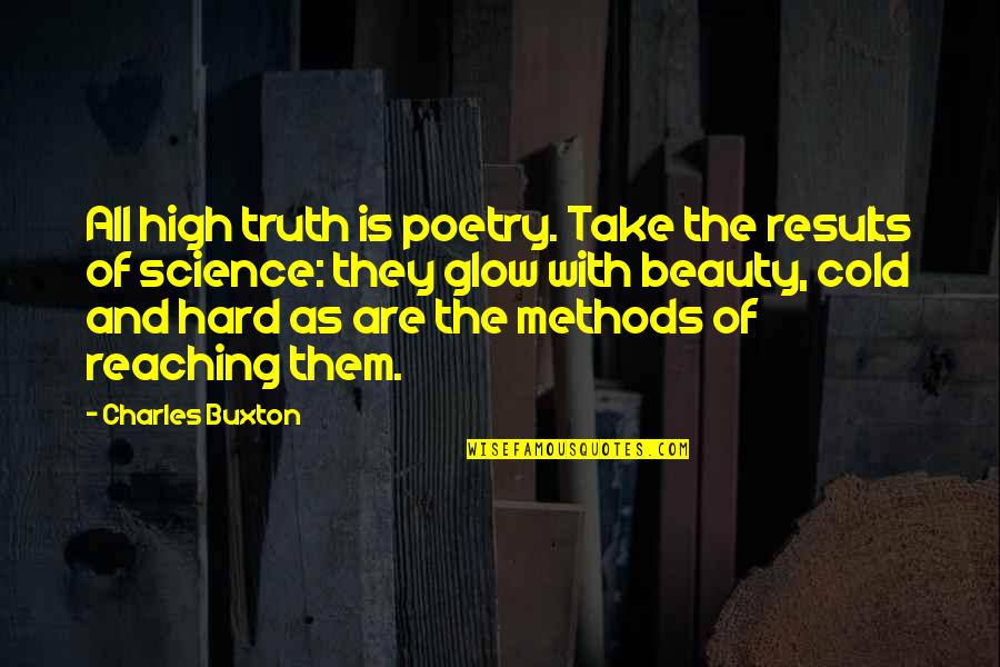 Beauty Of Science Quotes By Charles Buxton: All high truth is poetry. Take the results