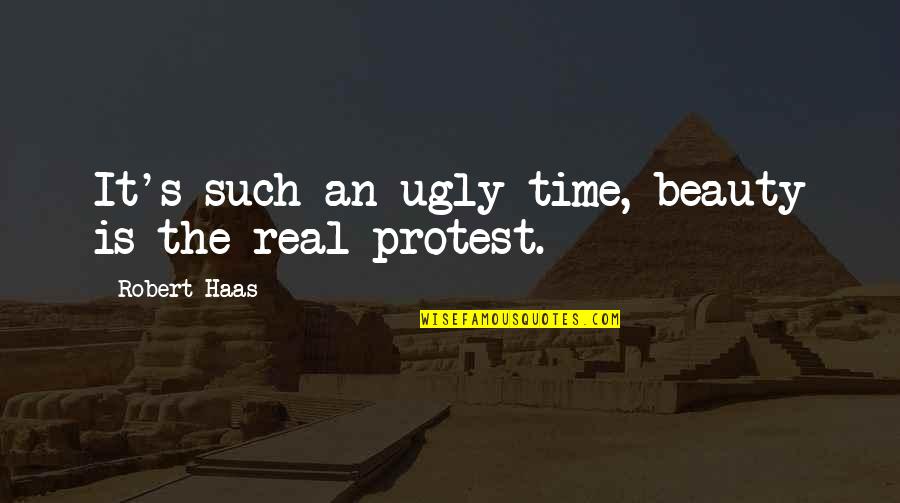 Beauty Vs Ugly Quotes By Robert Haas: It's such an ugly time, beauty is the