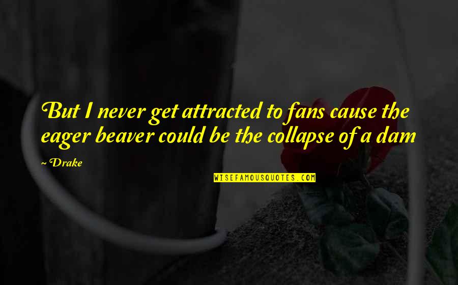Beaver Quotes By Drake: But I never get attracted to fans cause