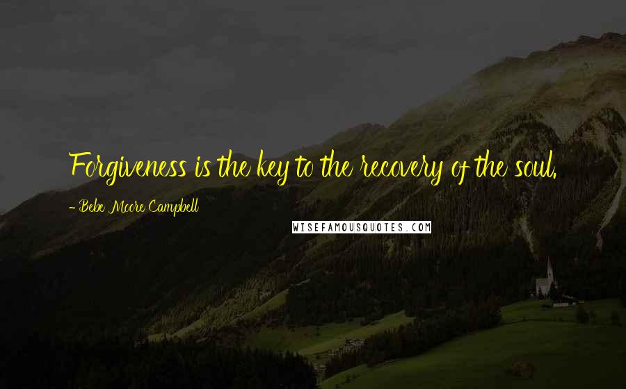 Bebe Moore Campbell quotes: Forgiveness is the key to the recovery of the soul.