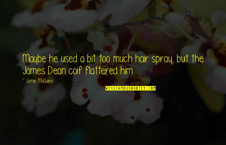 Bebendo Leite Quotes By Jamie McGuire: Maybe he used a bit too much hair