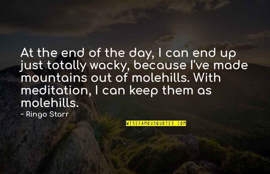 Because At The End Of The Day Quotes By Ringo Starr: At the end of the day, I can Because At The End Of The Day Quotes By Ringo Starr: At the end of the day, I can