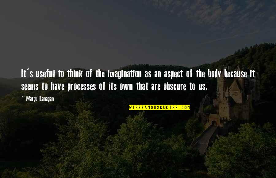 Because Its Quotes By Margo Lanagan: It's useful to think of the imagination as