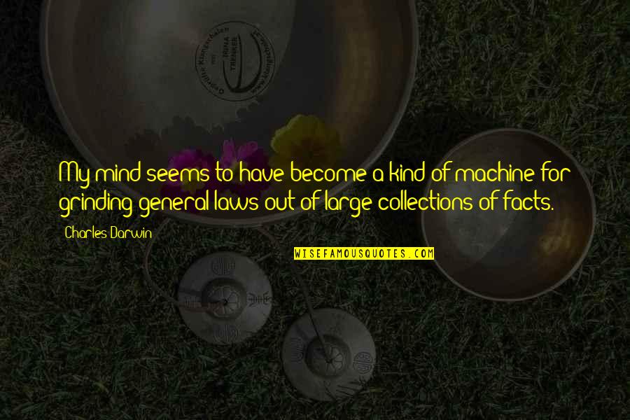 Become A Quotes By Charles Darwin: My mind seems to have become a kind
