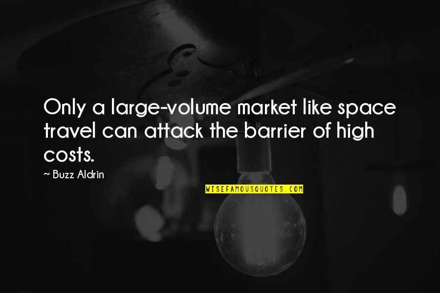 Becoming Strangers Quotes By Buzz Aldrin: Only a large-volume market like space travel can