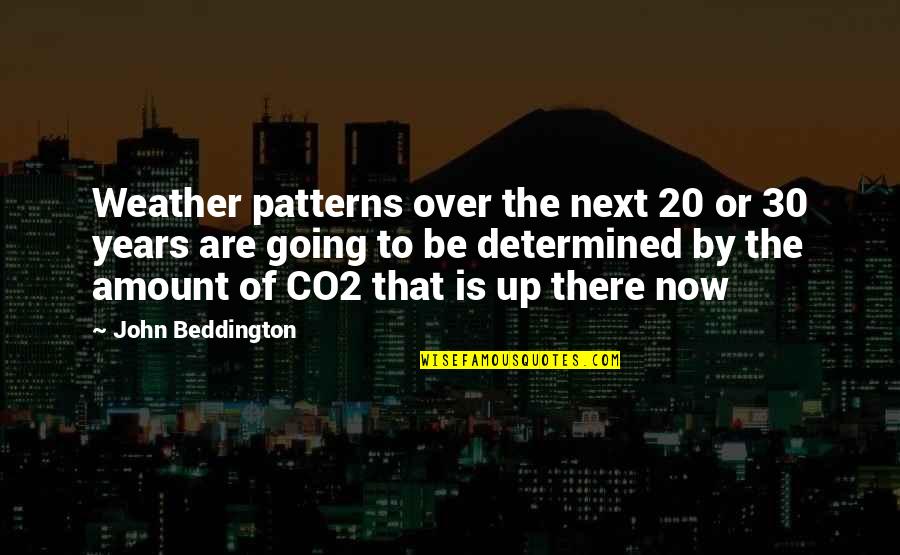 Beddington's Quotes By John Beddington: Weather patterns over the next 20 or 30