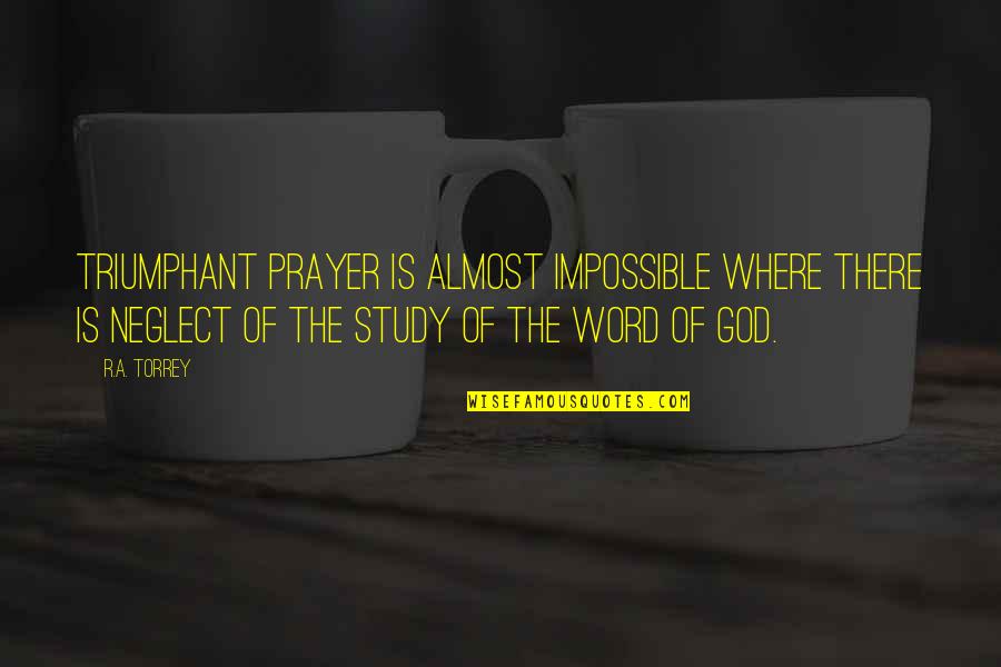 Bedland Mattresses Quotes By R.A. Torrey: Triumphant prayer is almost impossible where there is Bedland Mattresses Quotes By R.A. Torrey: Triumphant prayer is almost impossible where there is
