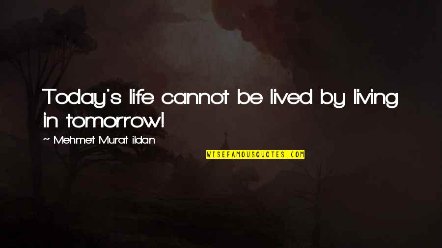 Bee Lining Quotes By Mehmet Murat Ildan: Today's life cannot be lived by living in