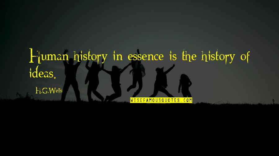 Been Trill Quotes By H.G.Wells: Human history in essence is the history of