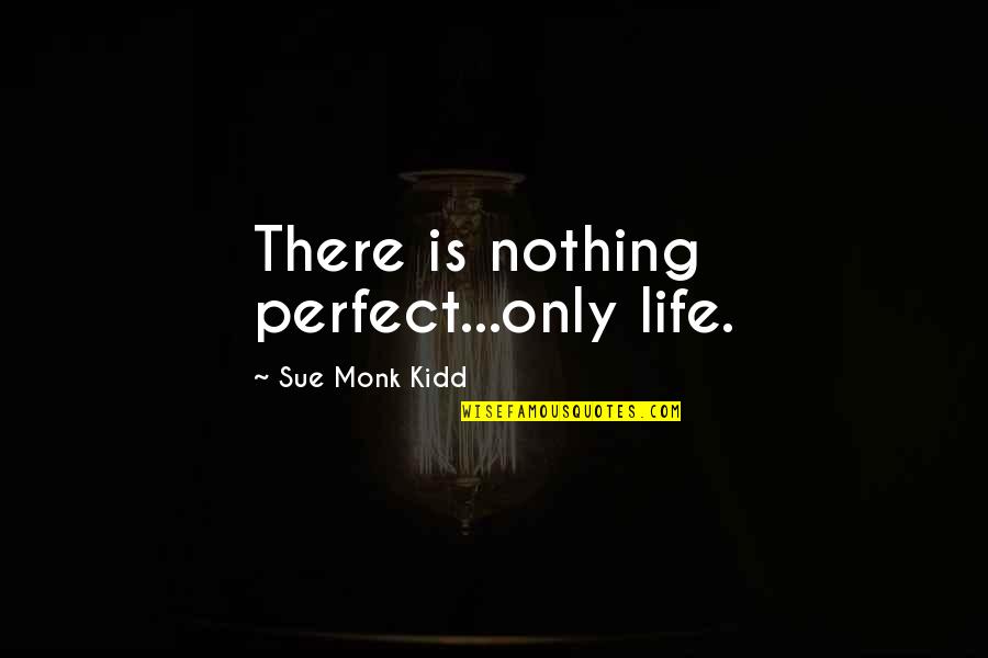 Bees And Life Quotes By Sue Monk Kidd: There is nothing perfect...only life.